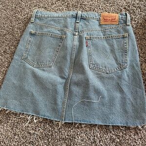Levi's Blue Denim A-Line Skirt